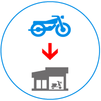 店舗持込みバイク買取